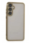 Mey İthalat®  Samsung Galaxy S23 FE Kılıf  Lensli Silikon - Gold