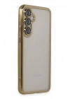 Mey İthalat®  Samsung Galaxy S23 FE Kılıf  Lensli Silikon - Gold