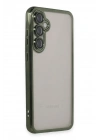 Mey İthalat®  Samsung Galaxy S23 FE Kılıf  Lensli Silikon - Yeşil