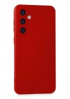 Mey İthalat®  Samsung Galaxy S23 FE Kılıf Nano içi Kadife Silikon - Kırmızı