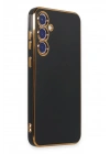 Mey İthalat®  Samsung Galaxy S23 FE Kılıf Volet Silikon - Siyah