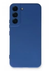 Mey İthalat®  Samsung Galaxy S23 Kılıf Nano içi Kadife Silikon - Mavi