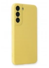 Mey İthalat®  Samsung Galaxy S23 Kılıf Nano içi Kadife Silikon - Sarı