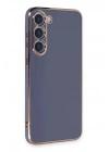 Mey İthalat®  Samsung Galaxy S23 Kılıf Volet Silikon - Mavi