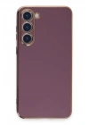 Mey İthalat®  Samsung Galaxy S23 Kılıf Volet Silikon - Mor