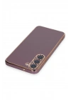 Mey İthalat®  Samsung Galaxy S23 Kılıf Volet Silikon - Mor