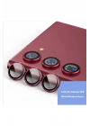 Mey İthalat®  Samsung Galaxy S23 Metal Kamera Lens - Kırmızı