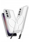 Mey İthalat®  Samsung Galaxy S23 Plus Kılıf Enka Magsafe Silikon Kılıf - Şeffaf