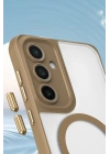 Mey İthalat®  Samsung Galaxy S23 Plus Kılıf Enka Magsafe Silikon Kılıf - Şeffaf