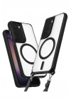 Mey İthalat®  Samsung Galaxy S23 Plus Kılıf Enka Magsafe Silikon Kılıf - Siyah
