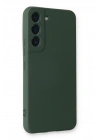 Mey İthalat®  Samsung Galaxy S23 Plus Kılıf Nano içi Kadife Silikon - Koyu Yeşil