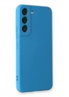 Mey İthalat®  Samsung Galaxy S23 Plus Kılıf Nano içi Kadife Silikon - Mavi