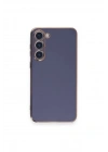 Mey İthalat®  Samsung Galaxy S23 Plus Kılıf Volet Silikon - Mavi