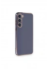 Mey İthalat®  Samsung Galaxy S23 Plus Kılıf Volet Silikon - Mavi