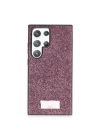 Mey İthalat®  Samsung Galaxy S23 Ultra Bright Simli Kapak - Derin Mor