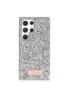 Mey İthalat®  Samsung Galaxy S23 Ultra Bright Simli Kapak - Gümüş