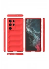 Mey İthalat®  Samsung Galaxy S23 Ultra Kılıf Optimum Silikon - Kırmızı