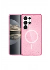 Mey İthalat®  Samsung Galaxy S23 Ultra Kılıf Star Magsafe Kapak - Pembe