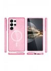Mey İthalat®  Samsung Galaxy S23 Ultra Kılıf Star Magsafe Kapak - Pembe