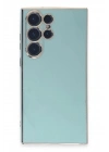 Mey İthalat®  Samsung Galaxy S23 Ultra Kılıf Volet Silikon - Açık Yeşil
