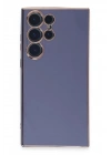 Mey İthalat®  Samsung Galaxy S23 Ultra Kılıf Volet Silikon - Mavi