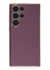 Mey İthalat®  Samsung Galaxy S23 Ultra Kılıf Volet Silikon - Mor