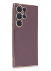 Mey İthalat®  Samsung Galaxy S23 Ultra Kılıf Volet Silikon - Mor
