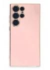 Mey İthalat®  Samsung Galaxy S23 Ultra Kılıf Volet Silikon - Pembe