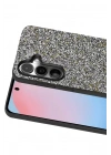 Mey İthalat®  Samsung Galaxy S24 Bright Simli Kapak - Gold