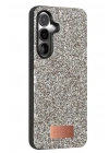 Mey İthalat®  Samsung Galaxy S24 Bright Simli Kapak - Gümüş