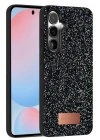 Mey İthalat®  Samsung Galaxy S24 Bright Simli Kapak - Siyah