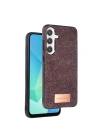 Mey İthalat®  Samsung Galaxy S24 FE Bright Simli Kapak - Derin Mor
