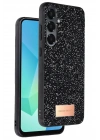 Mey İthalat®  Samsung Galaxy S24 FE Bright Simli Kapak - Siyah