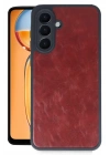 Mey İthalat®  Samsung Galaxy S24 FE Kılıf Aras Deri Kapak - Bordo