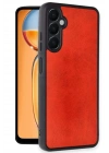Mey İthalat®  Samsung Galaxy S24 FE Kılıf Aras Deri Kapak - Kırmızı