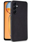 Mey İthalat®  Samsung Galaxy S24 FE Kılıf Aras Deri Kapak - Siyah