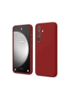Mey İthalat®  Samsung Galaxy S24 FE Kılıf First Silikon - Kırmızı
