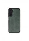 Mey İthalat®  Samsung Galaxy S24 FE Kılıf Flip Cover - Koyu Yeşil
