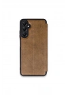 Mey İthalat®  Samsung Galaxy S24 FE Kılıf Flip Cover - Taba