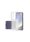 Mey İthalat®  Samsung Galaxy S24 FE Kılıf Kart Şeffaf Silikon - Şeffaf
