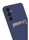 Mey İthalat®  Samsung Galaxy S24 FE Kılıf Kelvin Kartvizitli Silikon - Lacivert