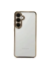 Mey İthalat®  Samsung Galaxy S24 FE Kılıf  Lensli Silikon - Gold