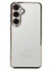Mey İthalat®  Samsung Galaxy S24 FE Kılıf  Lensli Silikon - Titanyum Gri
