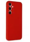 Mey İthalat®  Samsung Galaxy S24 FE Kılıf Nano içi Kadife Silikon - Kırmızı