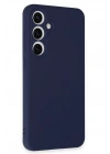 Mey İthalat®  Samsung Galaxy S24 FE Kılıf Nano içi Kadife Silikon - Lacivert