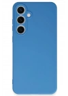 Mey İthalat®  Samsung Galaxy S24 FE Kılıf Nano içi Kadife Silikon - Mavi