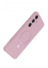 Mey İthalat®  Samsung Galaxy S24 FE Regal Magsafe Standlı Kapak - Açık Pembe