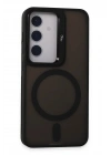 Mey İthalat®  Samsung Galaxy S24 Flet Lens Magsafe Kapak - Siyah