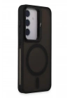 Mey İthalat®  Samsung Galaxy S24 Flet Lens Magsafe Kapak - Siyah