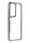 Mey İthalat®  Samsung Galaxy S24 Kılıf Boyi Silikon Kapak - Gümüş